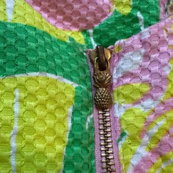 Lilly Pulitzer For Target Pink Fan Dance Sleeveless Shift Mini Dress Size 8 - Picture 7 of 8